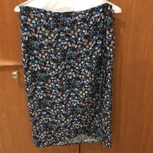 Wild Fable Floral Wrap Midi Skirt Size Médium